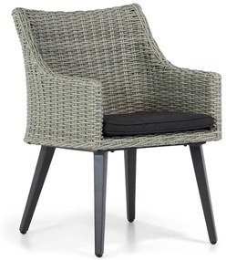 Garden Collections Milton Dining Tuinstoel Wicker Grijs