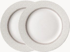Porseleinen dessertbordjes Flat, 2-delig
