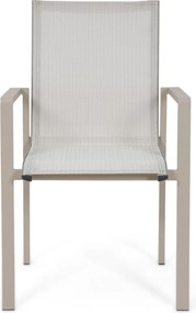 Tuinset 6 personen 260 cm Aluminium Zand/Beige Lifestyle Garden Furniture Timo/San