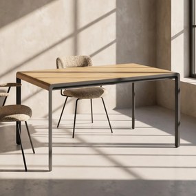 Kave Home Nadyria Design Eettafel Uitschuifbaar Eiken 160-200 Cm