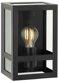 City Muurlamp Zwart met Spiral Sensor LED