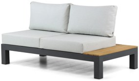 Loungeset 6 personen Aluminium/Teak Grijs Lifestyle Garden Furniture Vittoria