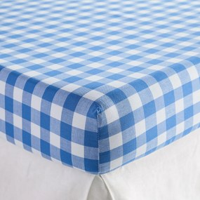 Hoeslaken voor kinderen, katoen, omslag 30cm, VELDI BLEU