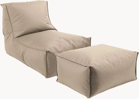 Outdoor zitzak ligstoel The Sundowner met poef & beschermhoezen