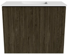 Mondiaz Joya 50cm toiletmeubel shadow met wastafel faye midden zonder kraangat talc