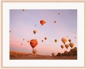 Ingelijste digitale print Globes Sunset