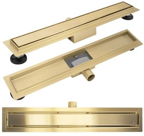 Lineaire afvoer Rea Neox brush gold 50