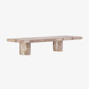 Set Van 2 Wandplanken In Uganda Marmer ↔︎ 60 Cm & Beige Marmer Panther - Sklum