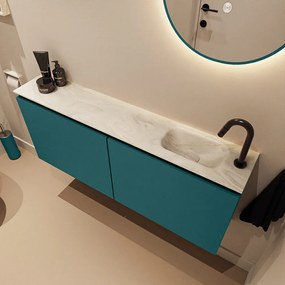 Mondiaz Ture DLux toiletmeubel 120cm smag met wastafel ostra rechts met kraangat