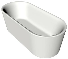 Xenz Friso vrijstand bad acryl 180x80x60cm met badvulcombinatie wit glans