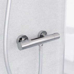 Schutte Los angeles thermostatische douchekraan chroom