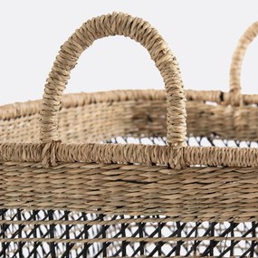 Rechthoekige mand in strogras, Kezia