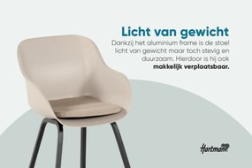 Hartman Le Soleil Element dining armstoel - Stylish pink - Alu poot