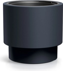 Prosperplast Heos N Slim Bloempot - Antraciet -Ø 29,8 cm - Hoog model