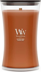 WoodWick geurkaars - Large Hourglass - Saffron Smoke