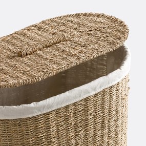 Ovale wasmand, gevlochten zeegras, AZURO