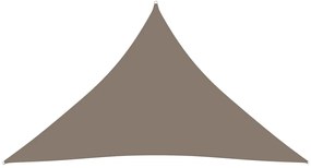 vidaXL Zonnescherm driehoekig 5x7x7 m oxford stof taupe