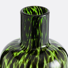 Gevlekte vaas in glas H30 cm, Fauvita