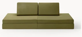 Modulaire kinderbank Mila van fluweel, handgemaakt