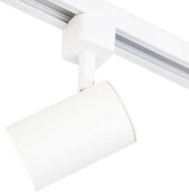 Modern railsysteem met 4 Spot / Opbouwspot / Plafondspots wit 1-fase - Iconic Yade Modern GU10 Binnenverlichting Lamp