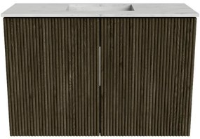 Mondiaz Joya DLux 60cm toiletmeubel shadow met wastafel faye midden 1 kraangat opalo