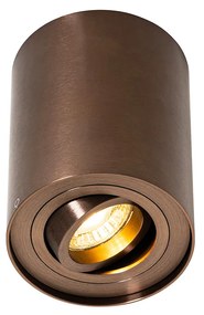 Moderne plafondspot donkerbrons draai- en kantelbaar - Rondoo Up