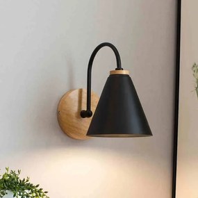 WANDLAMP BOS APP932-1W ZWART