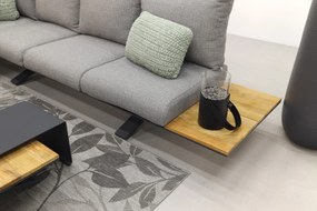 Suns Stockholm loungeset - Antraciet/teak - Light anthracite