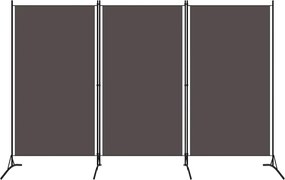 vidaXL Kamerscherm met 3 panelen 260x180 cm antraciet