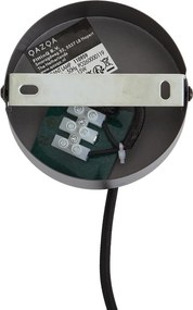 Retro hanglamp gunmetal met smoke glas - Giselle