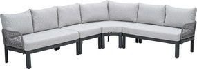 Garden Impressions Milan loungeset 4-delig - donker grijs