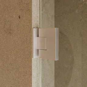 Saniclear Modern scharnieren + handvat voor douchedeur RVS