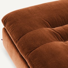 Modulaire fluwelen voetensteun, GIULIANO