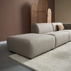 Rechte Bank Met Hocker Links Taupe