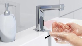 Schutte Vital wastafelkraan met infraroodsensor chroom