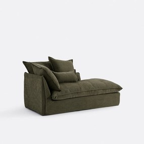 Longchair rechts in mêlee polyester, Odna