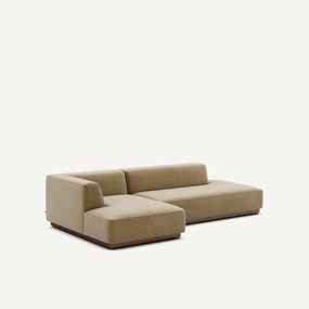 Linker hoekbank XL fluweel, Jacopo