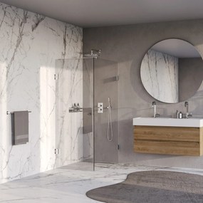 Brauer Void Carving profielloze douchecabine 80x120cm chroom