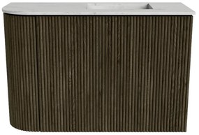 Mondiaz Joya DLux 60cm toiletmeubel ronding links shadow met wastafel faye rechts 1 kraangat opalo