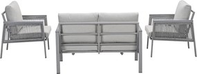 Garden Impressions Kreta loungeset 4-delig - taupe