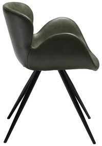 Dan-Form Gaia Design Stoel Groen Kunstleer Met Armleuning