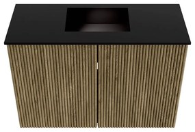 Mondiaz Joya 60cm toiletmeubel dusk met wastafel faye midden 1 kraangat urban