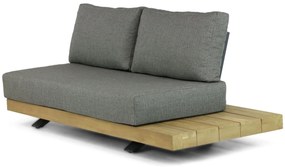 Hoek loungeset 6 personen Teak Old teak greywash  Santika Furniture Santika
