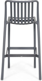 Barstoel Kunststof Grijs-antraciet Domani Furniture Alba  antracite