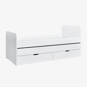 Bed Voor 90 Cm Matras Janete Kids Schuifbed Met Opbergruimte & 90 X 190 Cm - Sklum