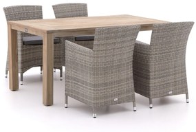 Forza Barga/ROUGH-S 160cm dining tuinset 5-delig