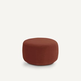 XL poef, in fluweel, Rosebury, ontwerp door Emmanuel Gallina
