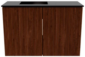 Mondiaz Joya 60cm toiletmeubel ruby met wastafel faye links zonder kraangat urban