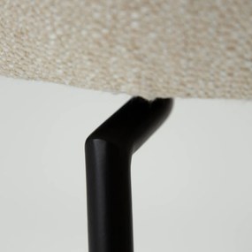Dan-Form Glam Swivel Draaibare Barstoel Beige Boucle