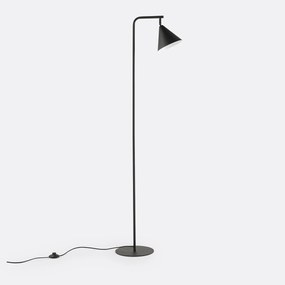 Voetlamp in ijzermetaal, richtbaar, Hiba